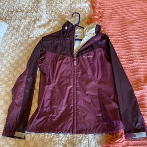 Light-weight, Eddie Bauer windbreaker and rain jacket, Size S